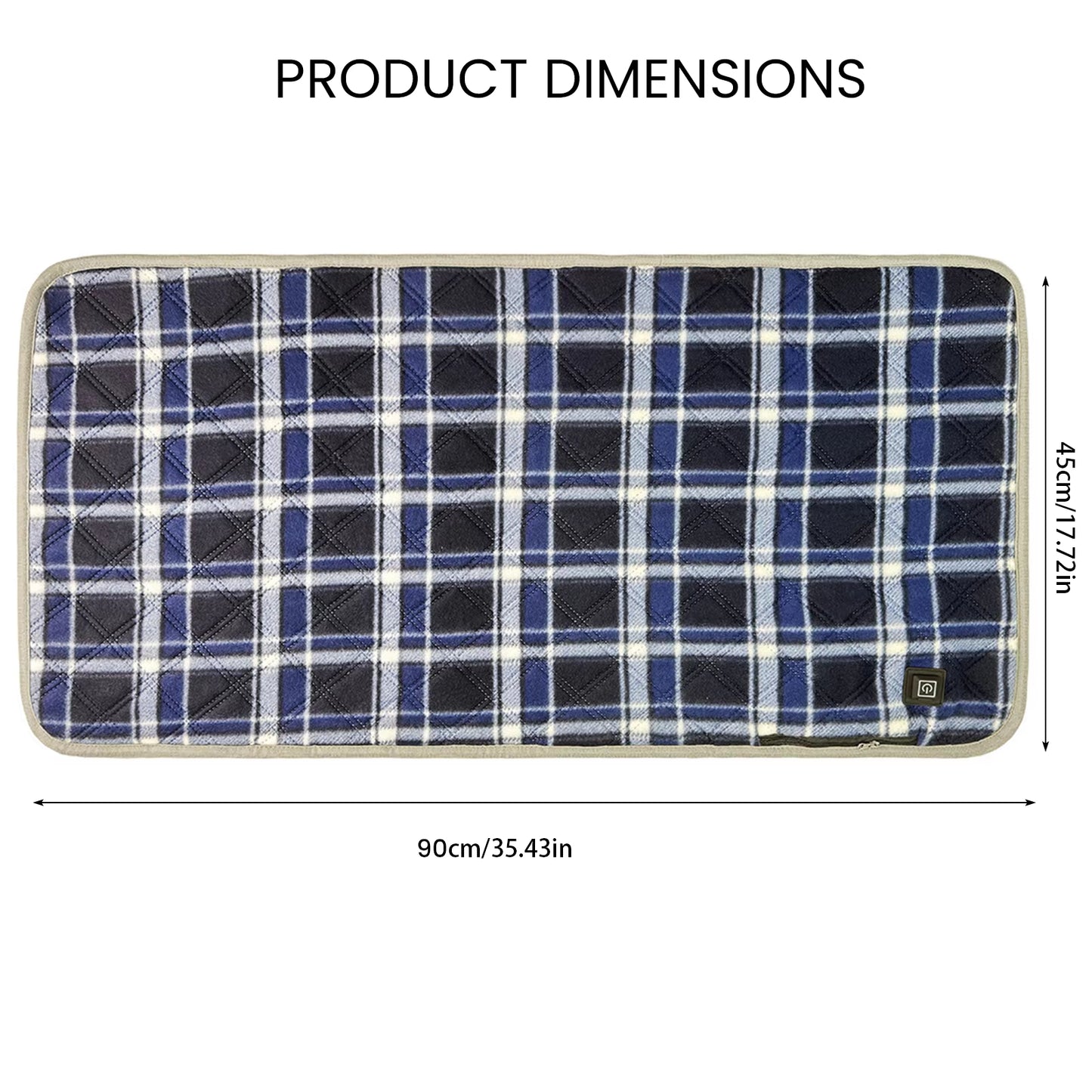 Manto™ USB Heated Seat Pad – Foldable 3-Level Temperature Camping Cushion