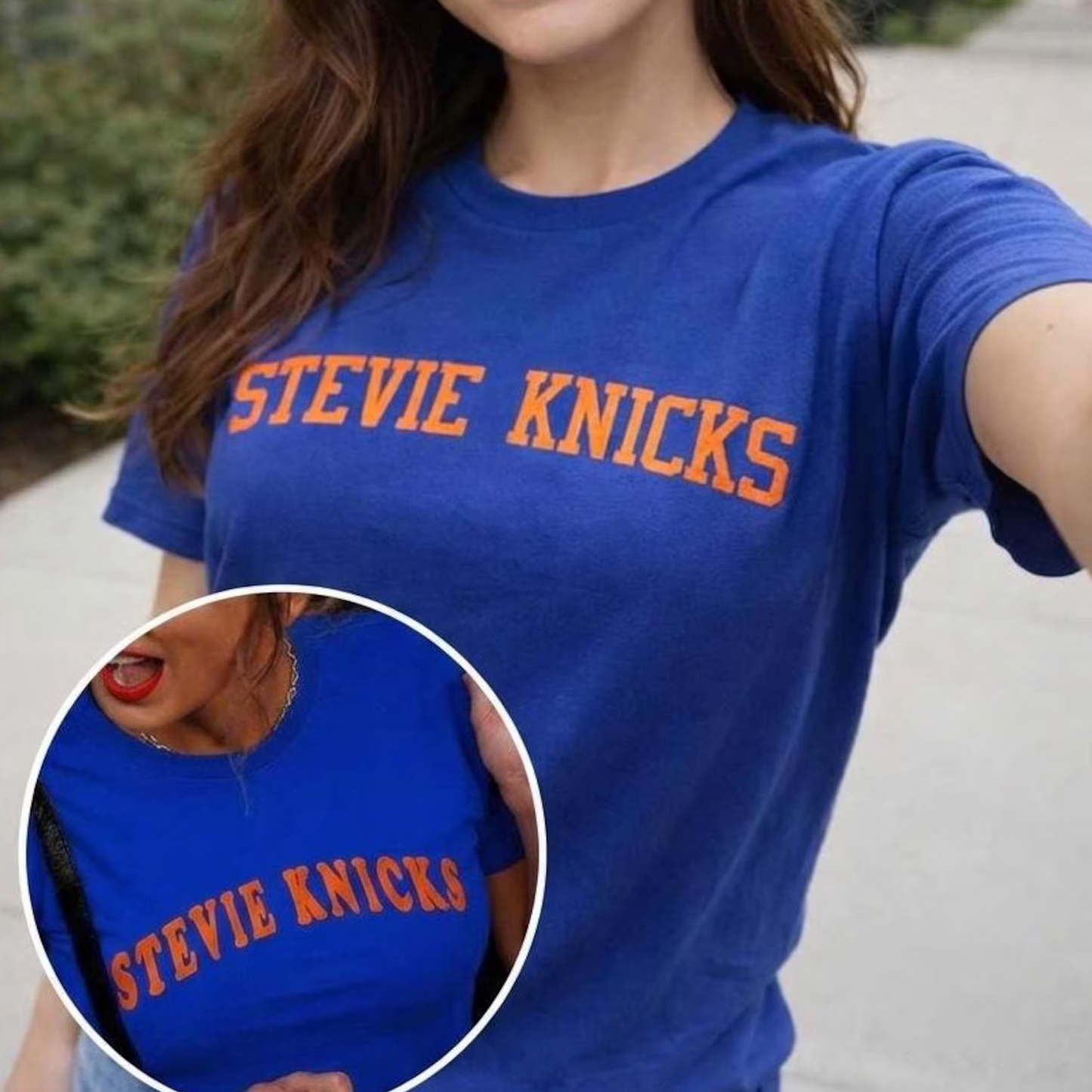 Stevie Knicks Tee, Taylor-Inspired Royal Blue Baby Tee