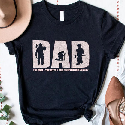 Dad Firefighter Shirt, Gifts for Dad, Fireman Shirt