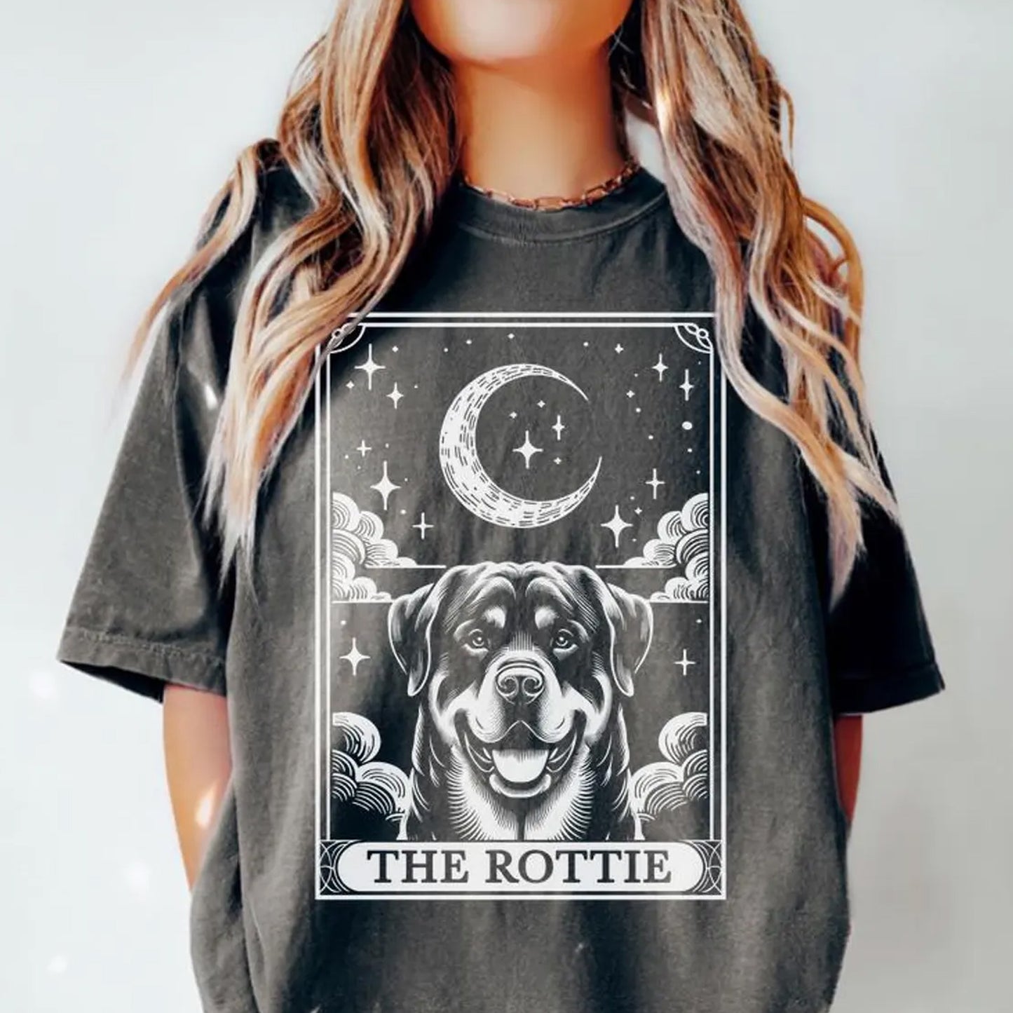 Rottie Dog Halloween Moon Shirt, Funny Rottweiler Lover Gifts,
