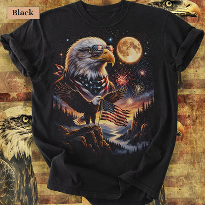 Patriotic Bald Eagle Shirt, Vintage 4th of July Bald Eagle T-Shirts