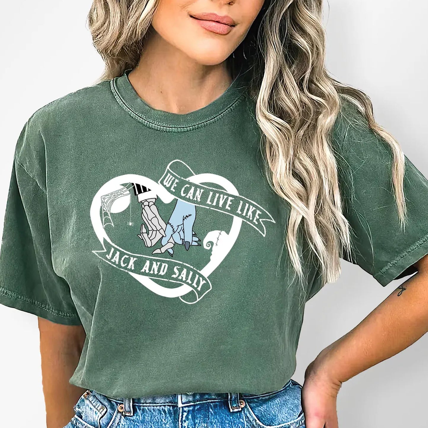 We Can Live Like Jack And Sally Comfort Shirt, Love Couple Tee