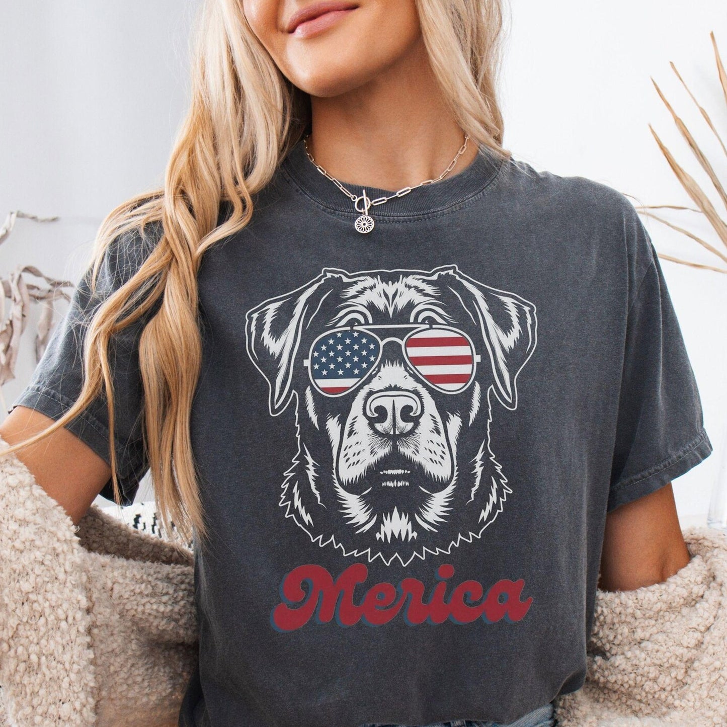 Rottie 4th of July Shirt, Patriotic Dog Mom Tee
