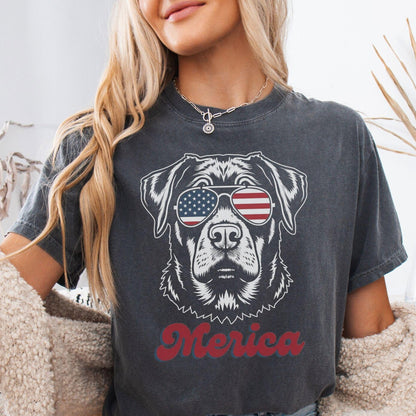 Rottie 4th of July Shirt, Patriotic Dog Mom Tee