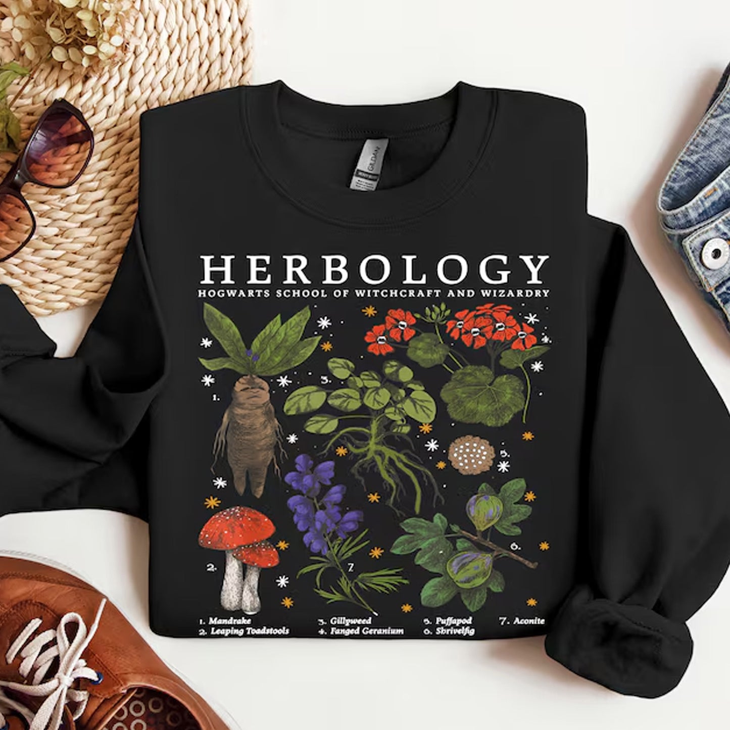 Herbology Plants Shirt, Botanical Gardening Gift