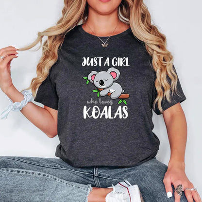 Just A Girl Who Loves Koalas Shirt, Koala Toddler Shirt, Animal Lover Shirt