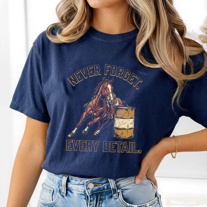 Never Forget Every Detail Shirt, Justice For Detail Barrel Racing Tee