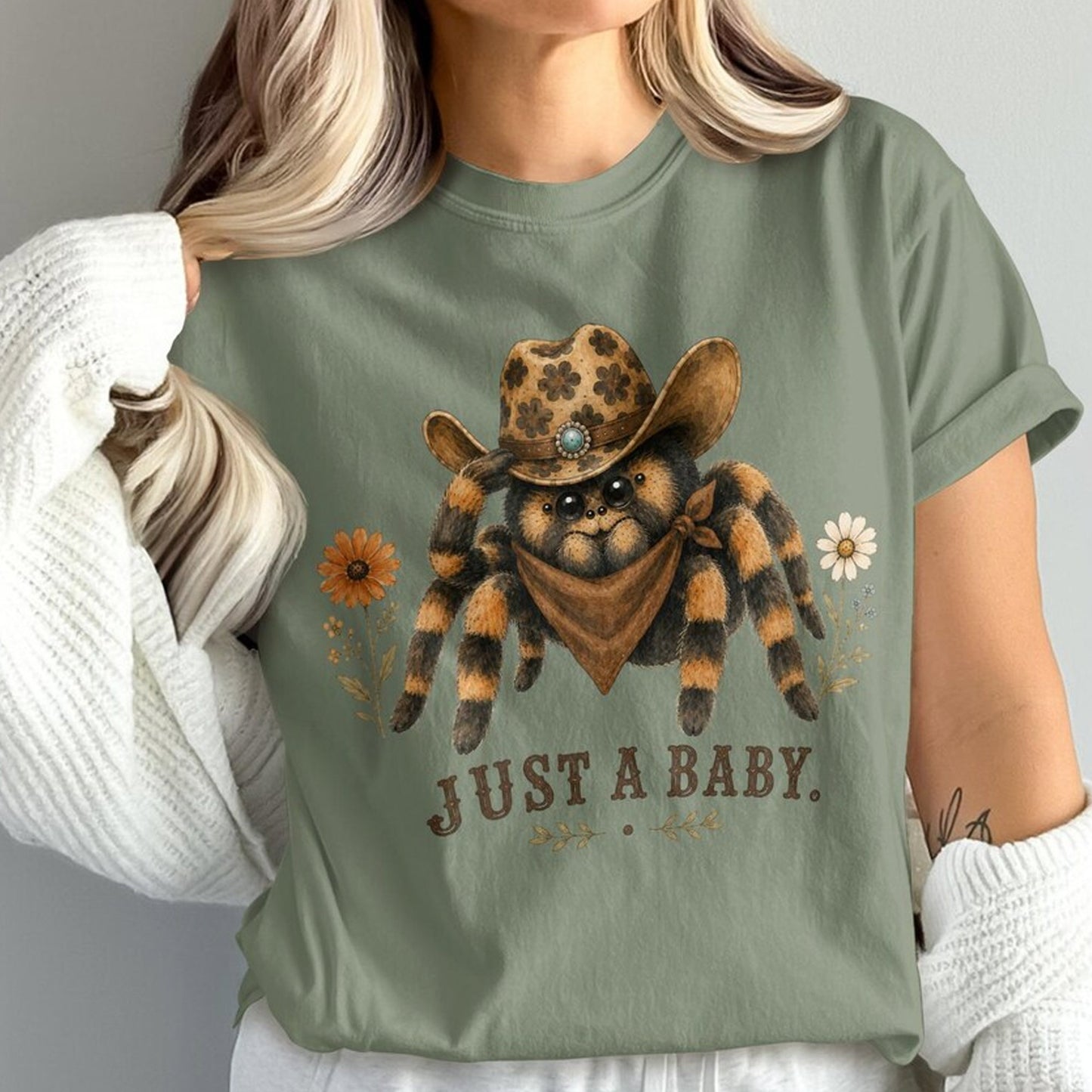 Just A Baby Tarantula Shirt, Cute Spider Shirt