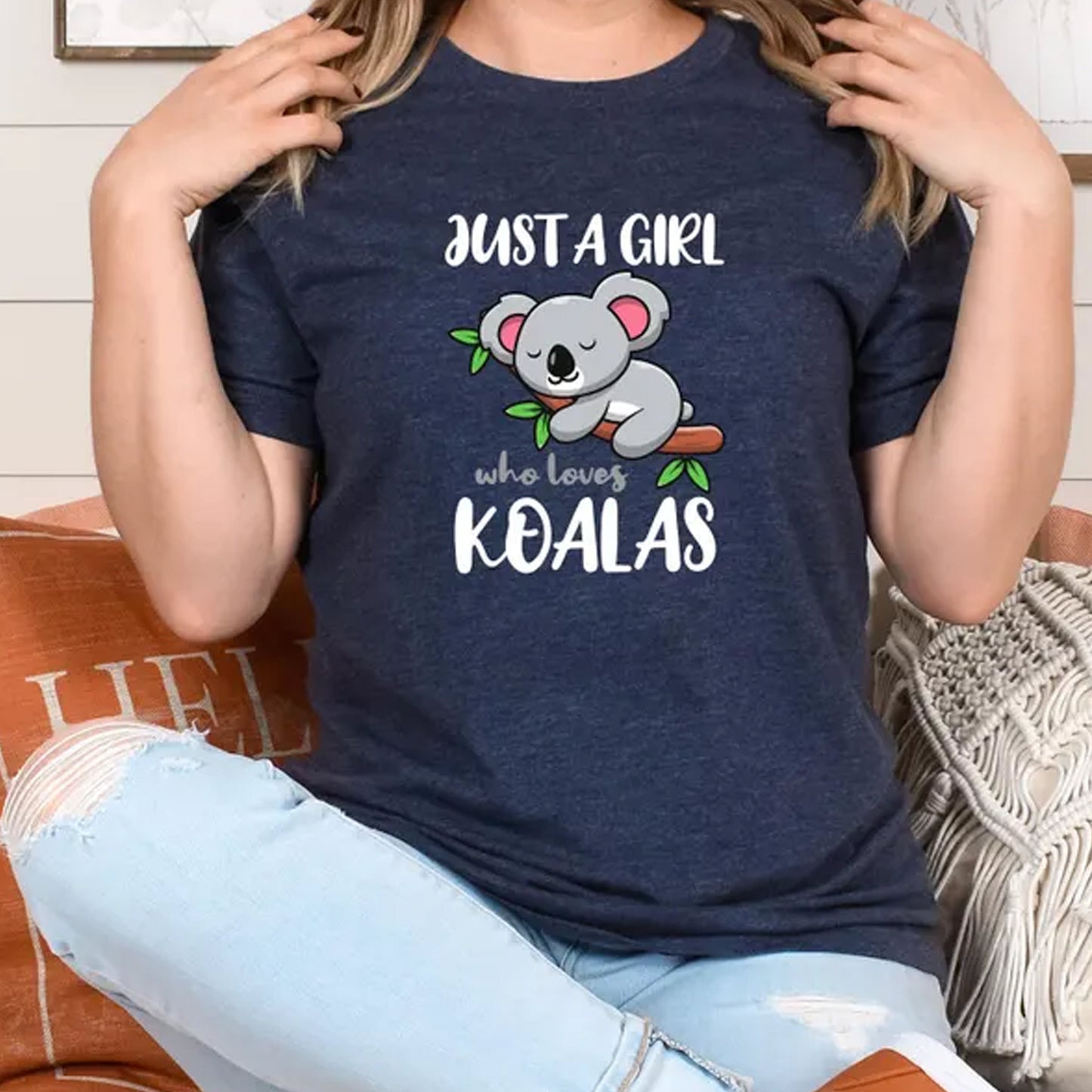 Just A Girl Who Loves Koalas Shirt, Koala Toddler Shirt, Animal Lover Shirt