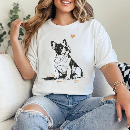 French Bulldog Shirt, Frenchie Mom Shirt, Cute Dog Lover Gift