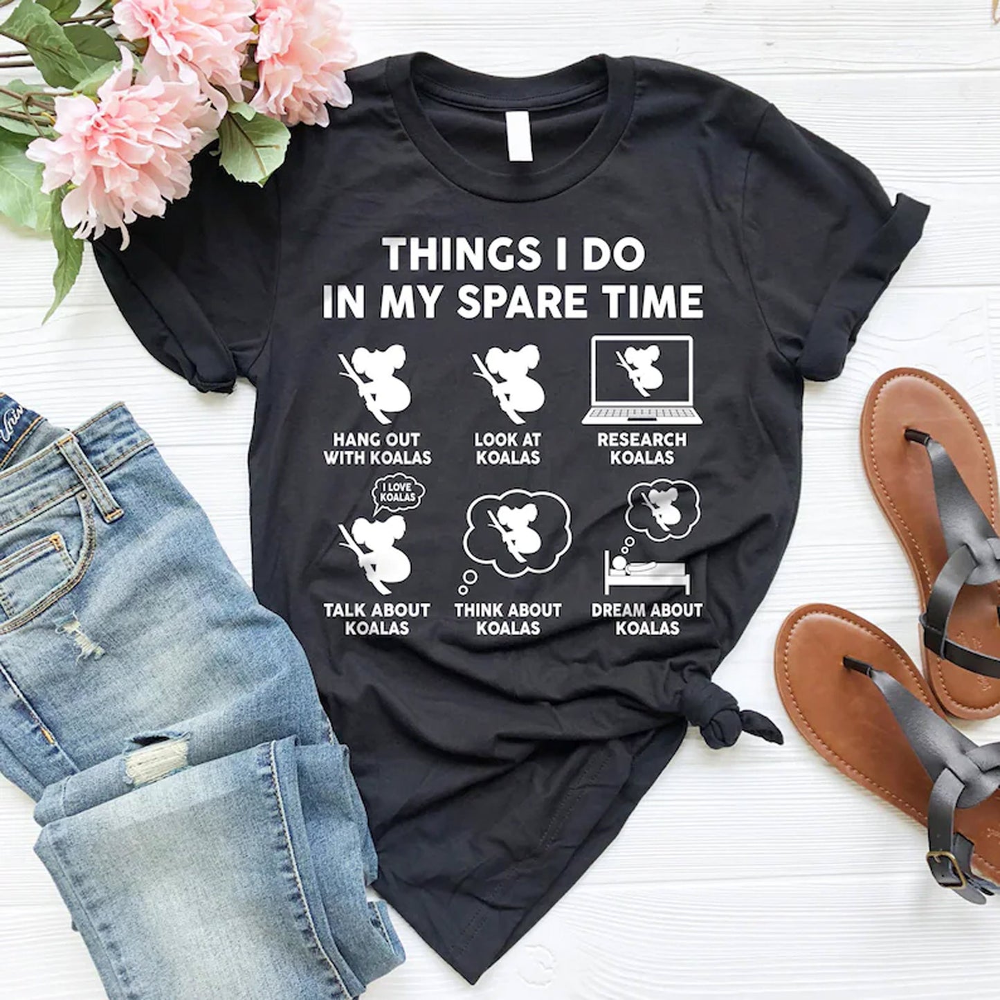 Koala Lover Husband Men's Gifts, Pet Lover Dad Tee For Him