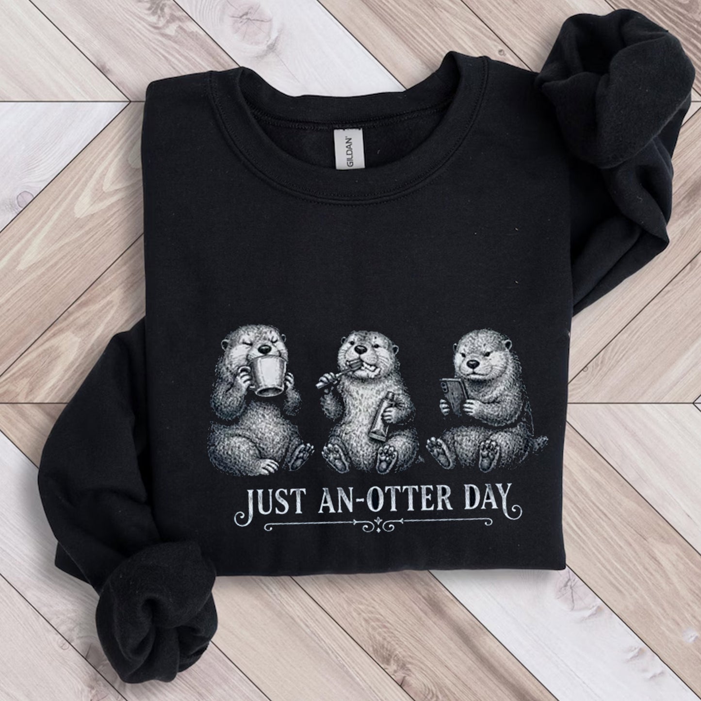 Just An Otter Day Shirt, Funny Otter Graphic Tee, Cute Animal Lover Gift