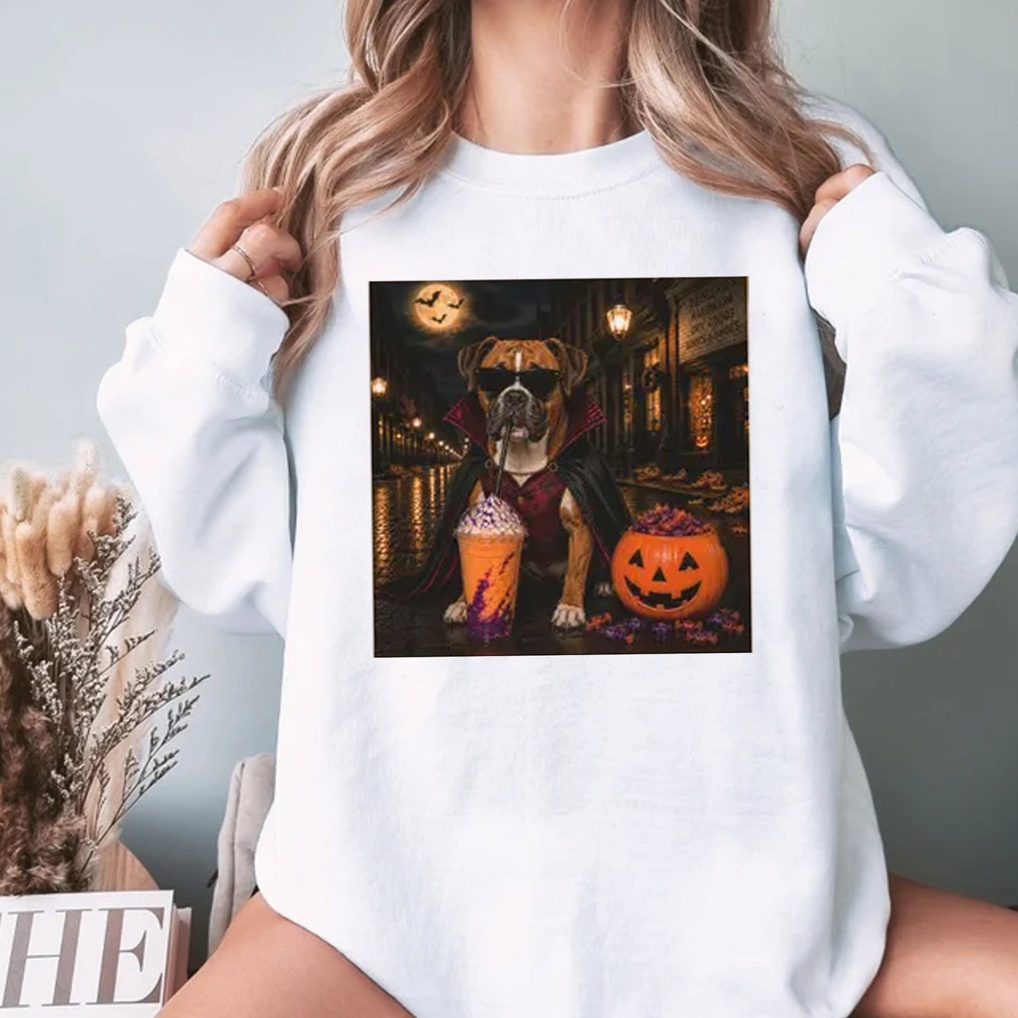 Boxer Halloween Shirt, Vampire Boxer Milkshake Shirt