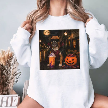 Boxer Halloween Shirt, Vampire Boxer Milkshake Shirt