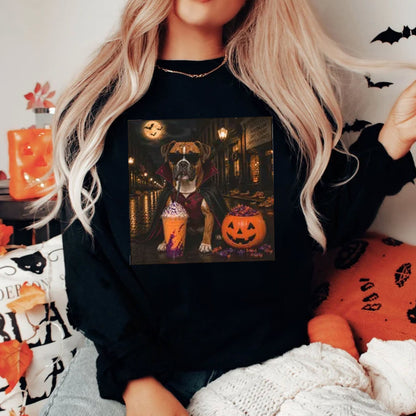 Boxer Halloween Shirt, Vampire Boxer Milkshake Shirt