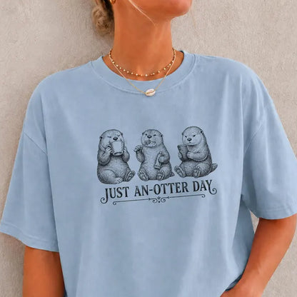 Just An Otter Day Shirt, Funny Otter Graphic Tee, Cute Animal Lover Gift