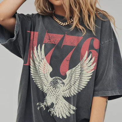 Retro 1776 Bald Eagle 250th Anniversary American 4th of July T-shirt