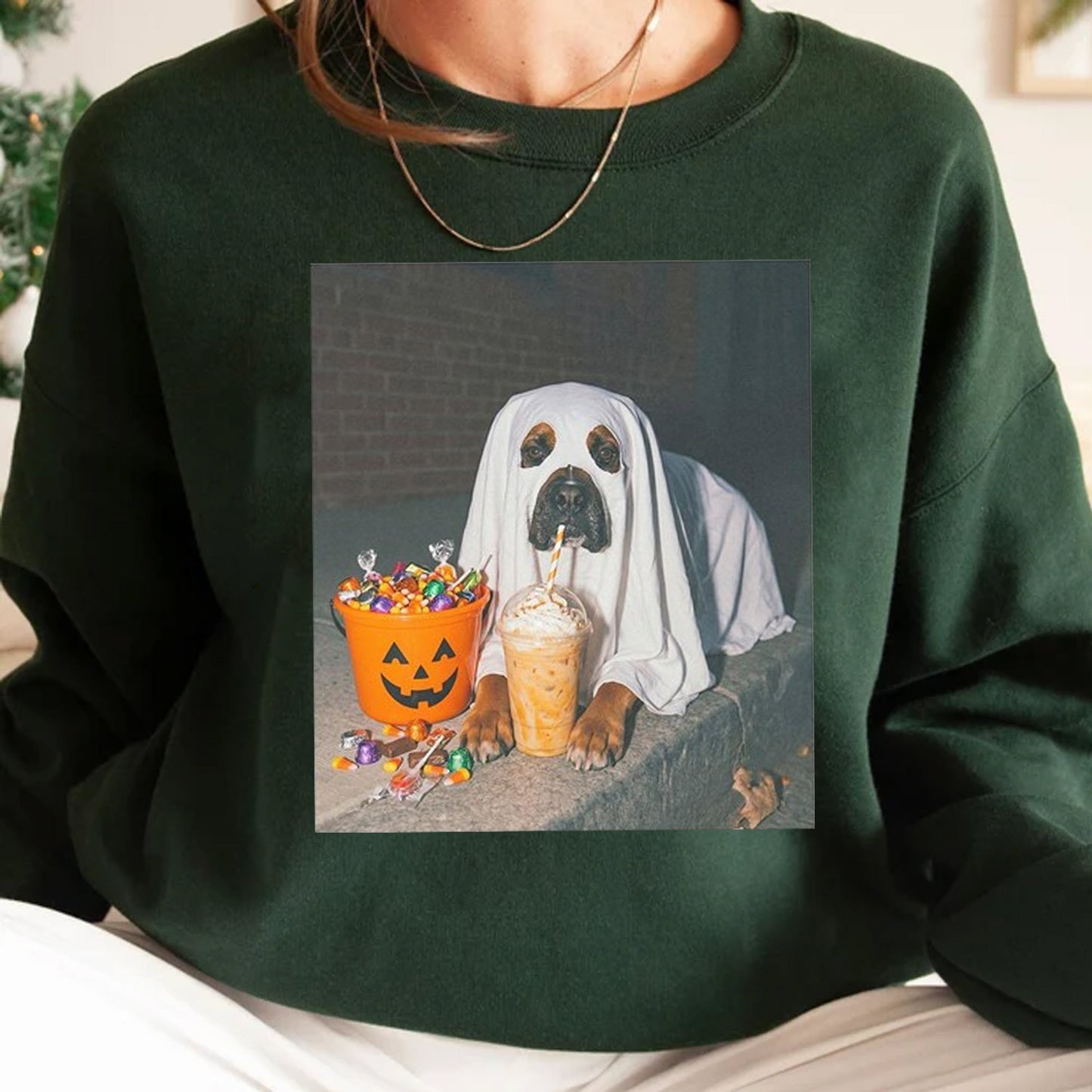 Boxer Dog Halloween Shirt, Iced Coffee Dog Mom T-shirt