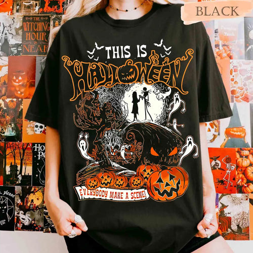 Nightmare This is Halloween Everybody Make A Scene Tee