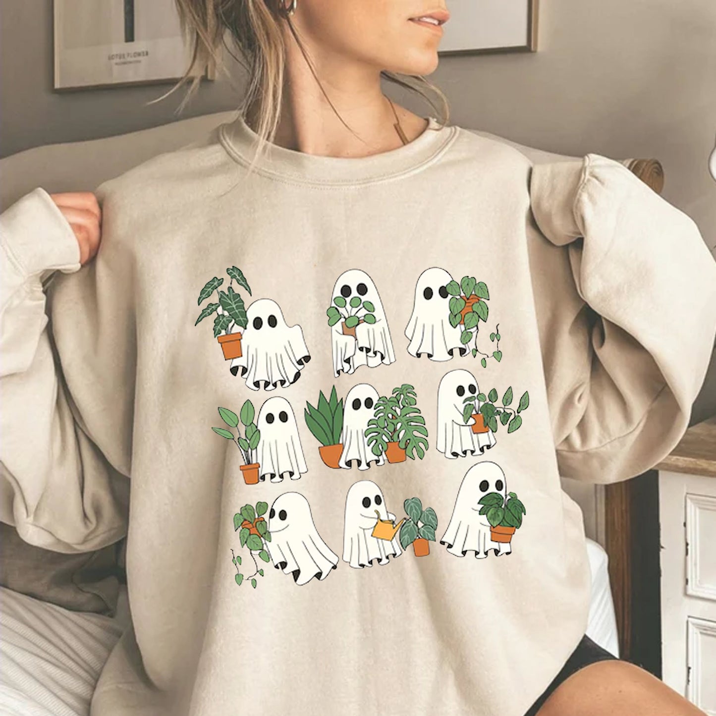 Gardener Ghost Shirt, Halloween Ghost Shirt, Plant Lover Ghost Shirt
