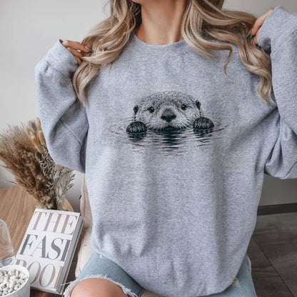 Floating Otter Wildlife Nature Tee
