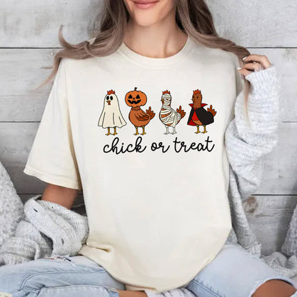 Halloween Spooky Shirt Chicken Shirt Fall Halloween Chicken Lover Tee