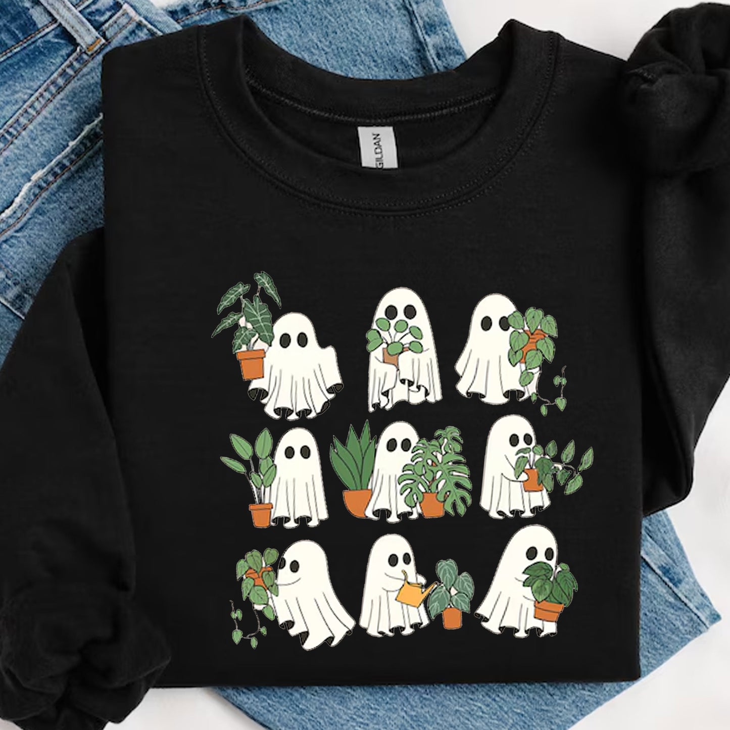 Gardener Ghost Shirt, Halloween Ghost Shirt, Plant Lover Ghost Shirt
