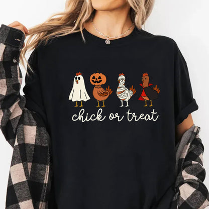 Halloween Spooky Shirt Chicken Shirt Fall Halloween Chicken Lover Tee