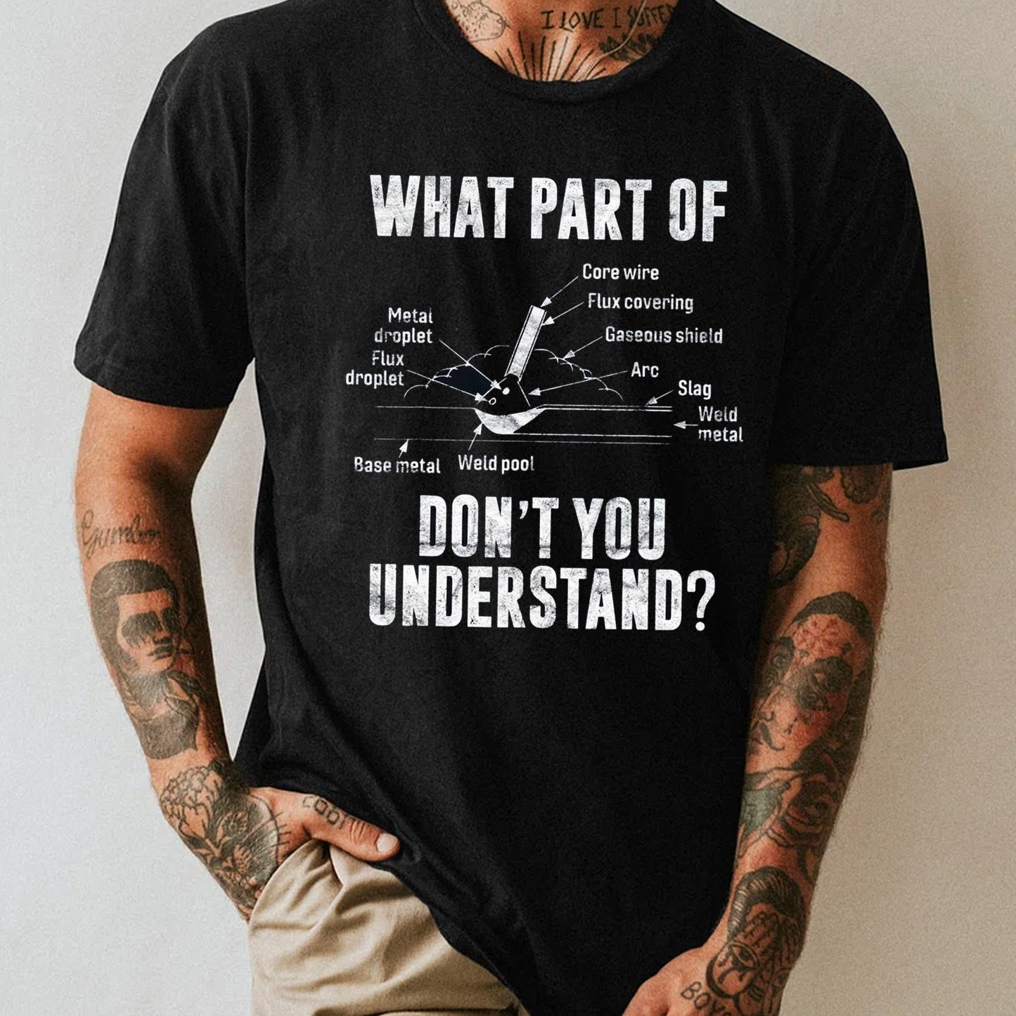 Mens What Part Of Dont You Understand Welder Welding Costume Welder T Shirt