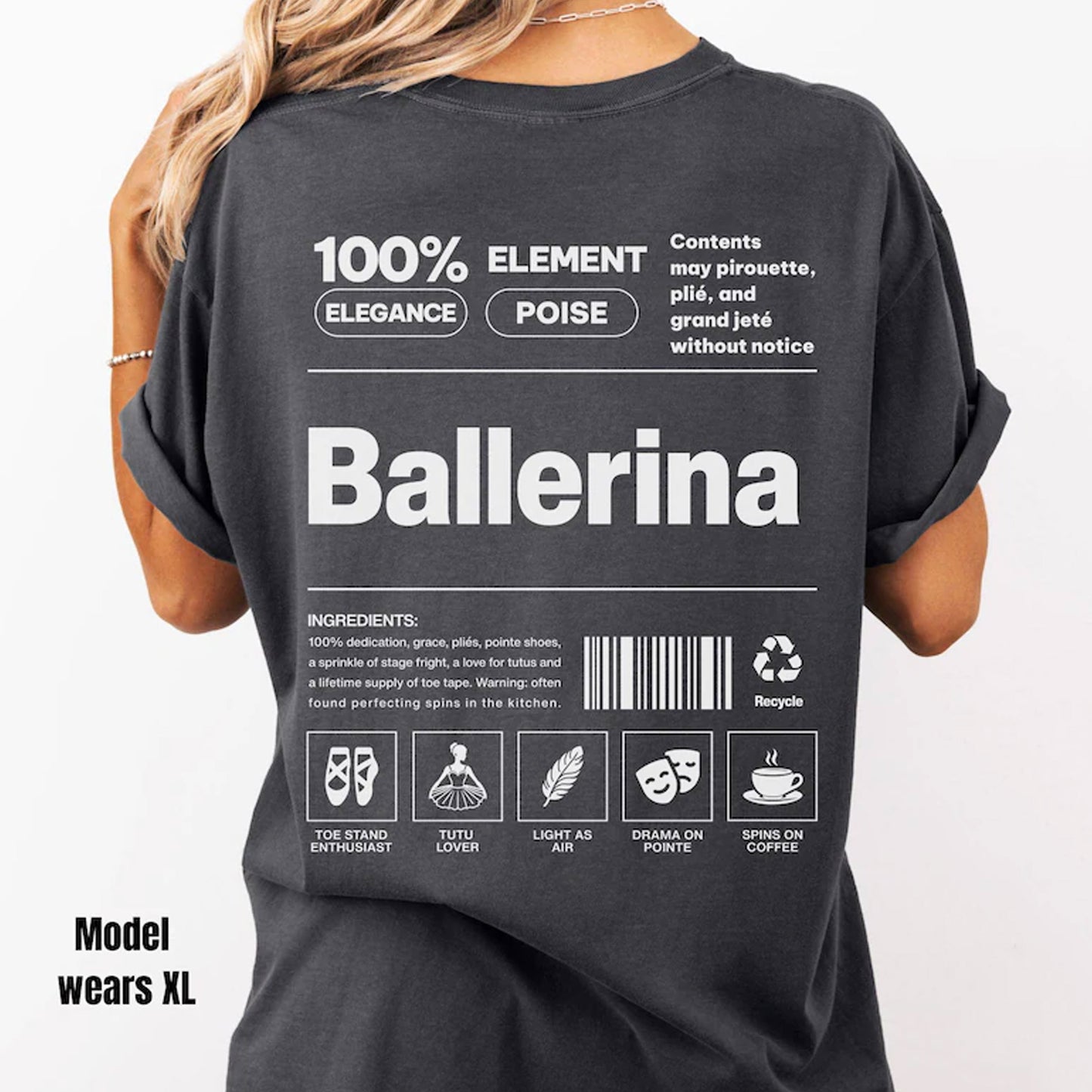 Ballerina T-Shirt, Dance Ballet Tee, Dancer Gift