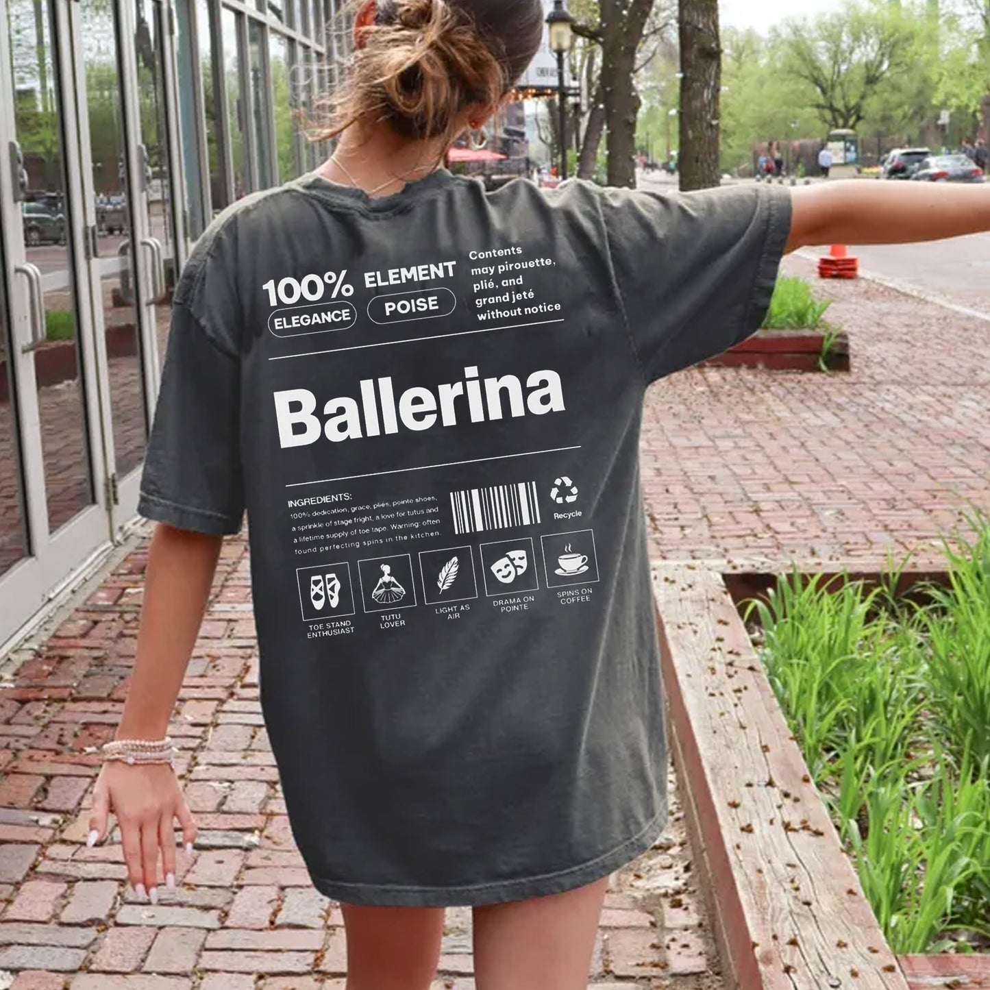 Ballerina T-Shirt, Dance Ballet Tee, Dancer Gift