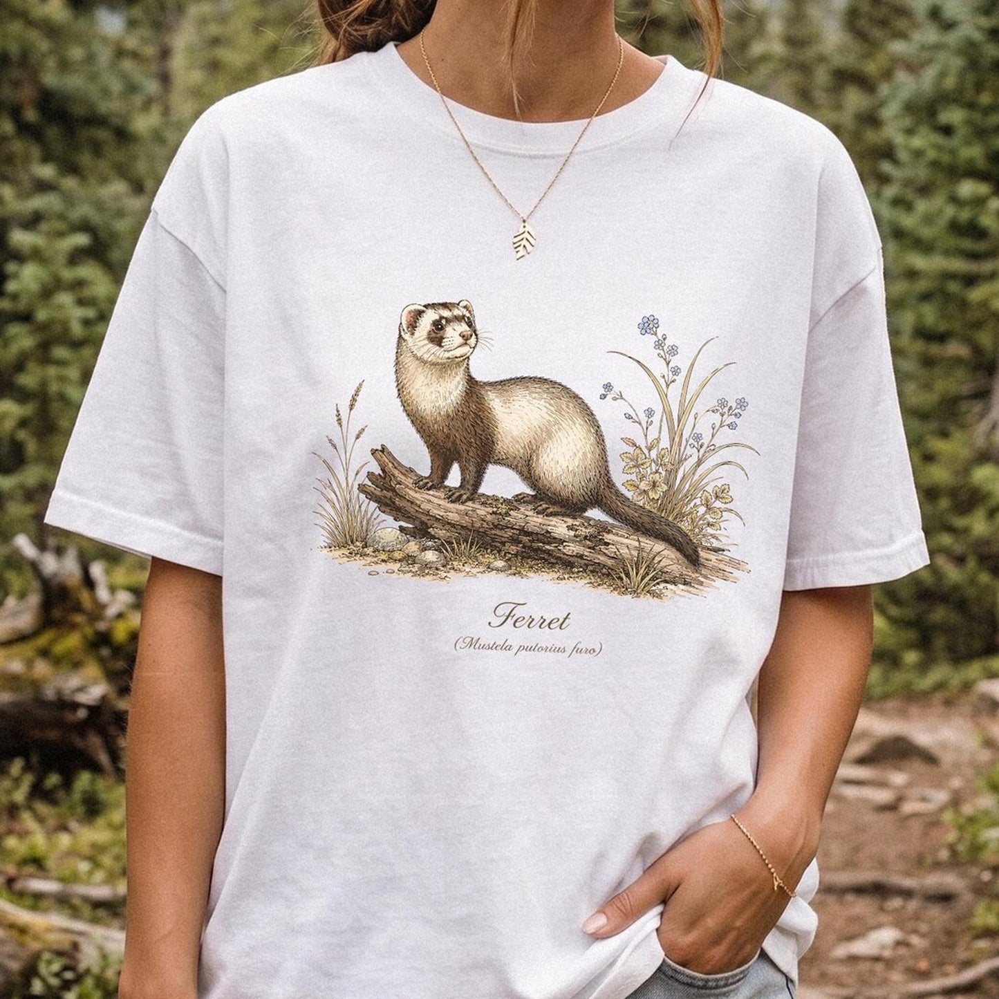 Ferret Retro Shirt, Ferret Lover Tshirt, Vintage Style Graphic Tee