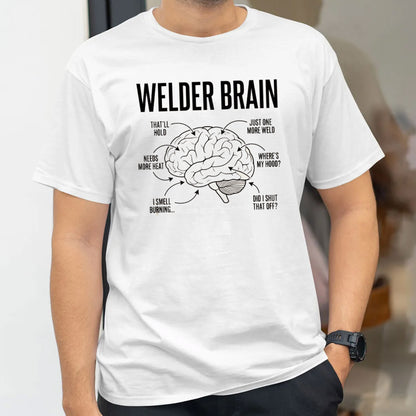 Welder Brain Shirt, Funny Welding Humor Tee, Welder Gift Idea