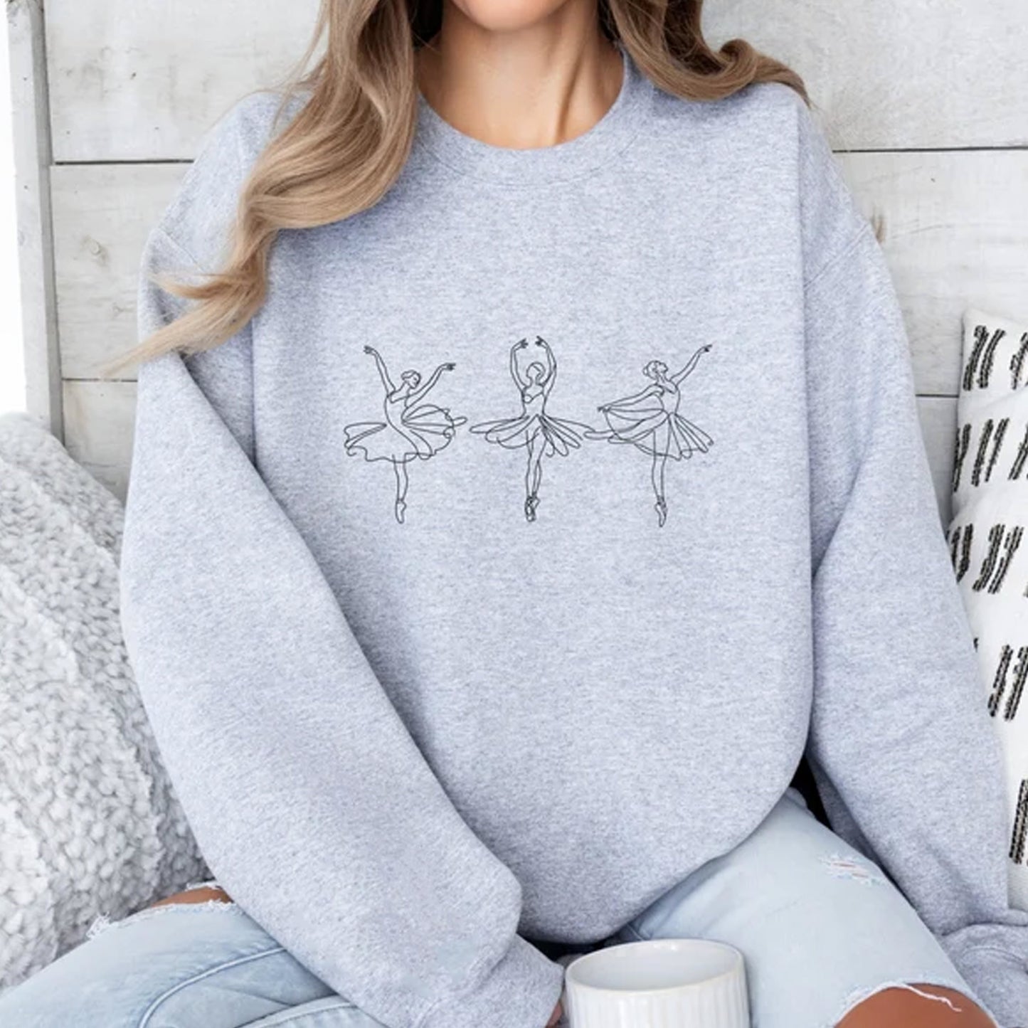 Ballerina Tee,Dance Teacher Gift, Dance Mom Crewneck