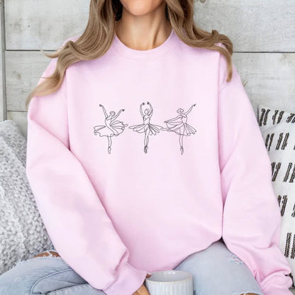 Ballerina Tee,Dance Teacher Gift, Dance Mom Crewneck