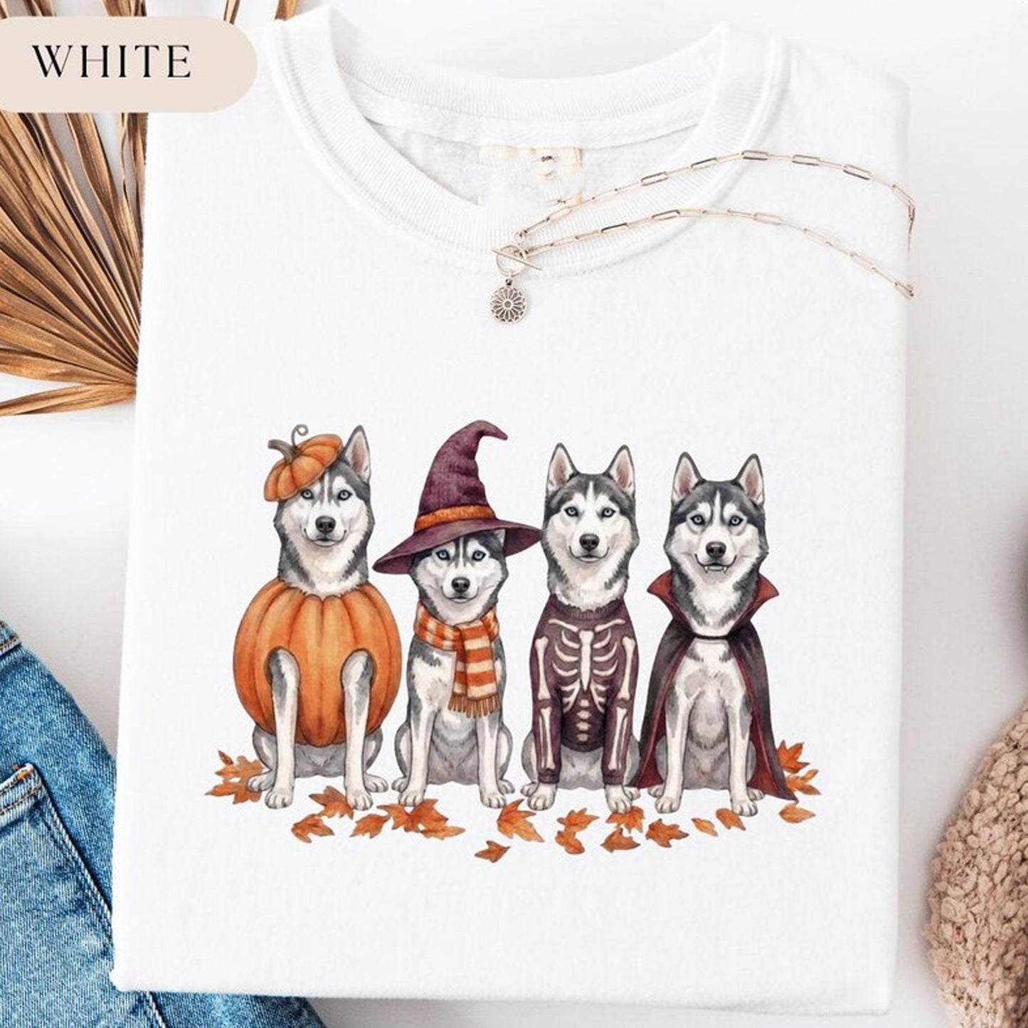 Husky Halloween Shirt, Funny Dog Mom Halloween Tee