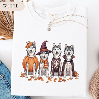 Husky Halloween Shirt, Funny Dog Mom Halloween Tee