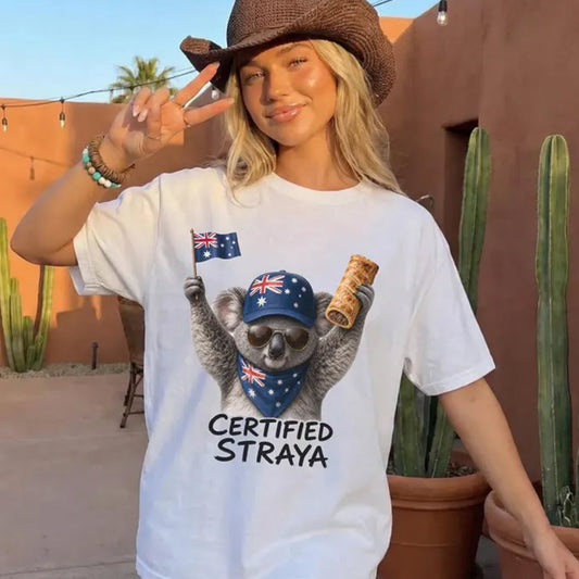 Certified Straya Koala Shirt, Aussie Animal Hoodie