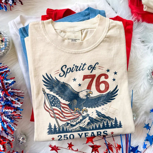 USA 250 Anniversary Shirt, Spirit Of 76 Eagle Tee, 4th July Patriotic America Shirt