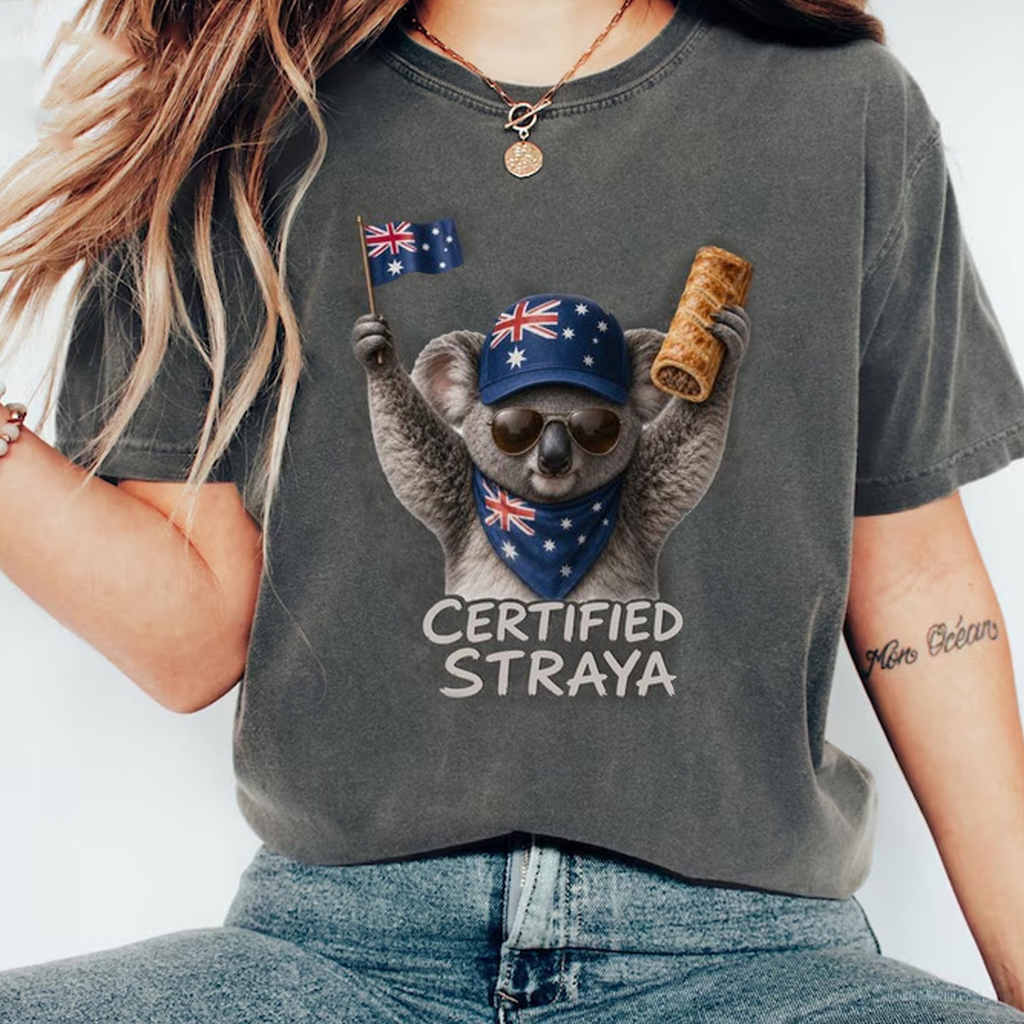 Certified Straya Koala Shirt, Aussie Animal Hoodie