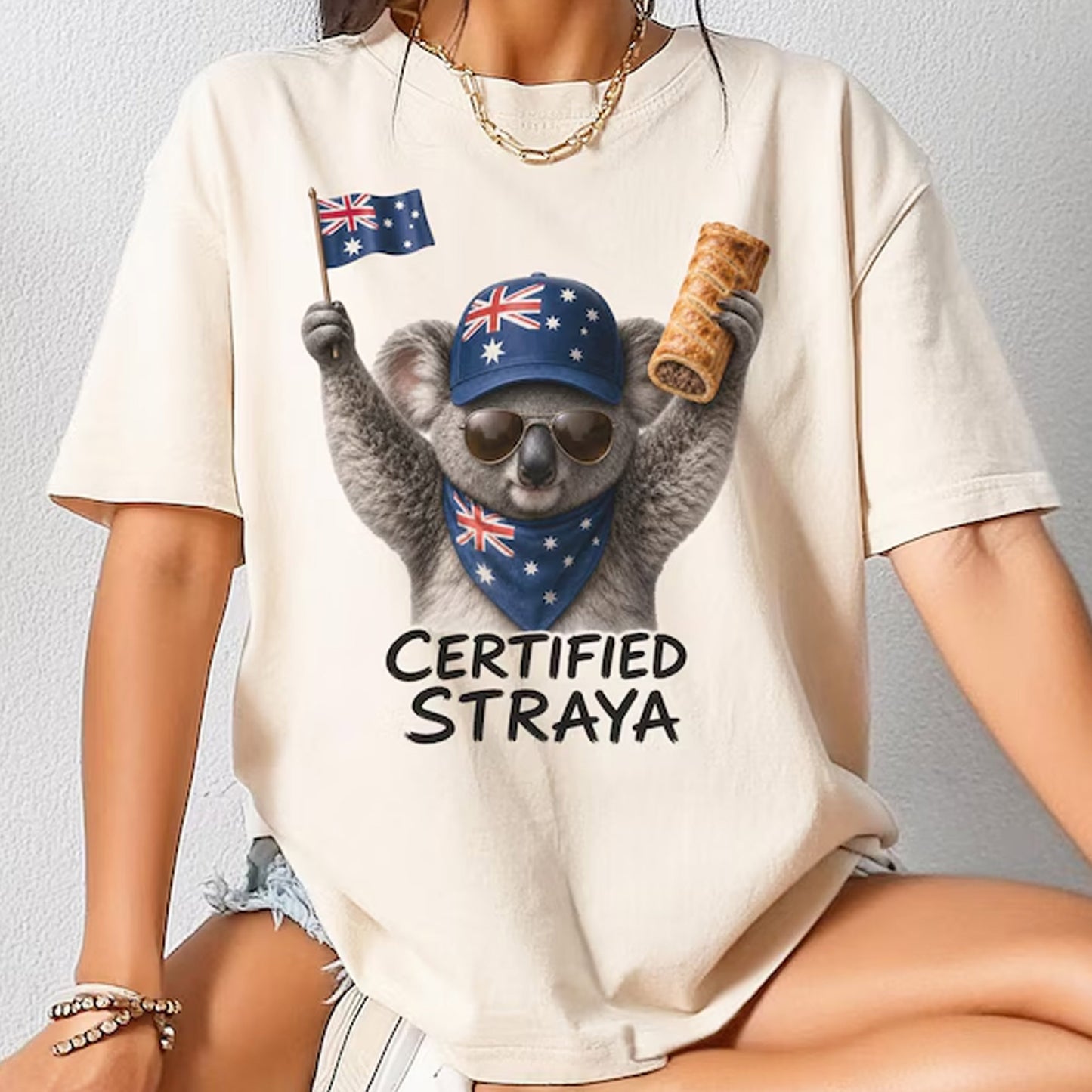 Certified Straya Koala Shirt, Aussie Animal Hoodie