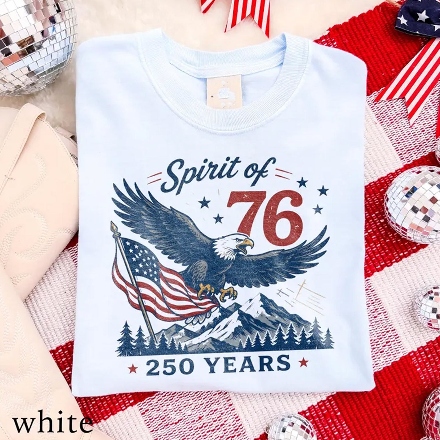 USA 250 Anniversary Shirt, Spirit Of 76 Eagle Tee, 4th July Patriotic America Shirt