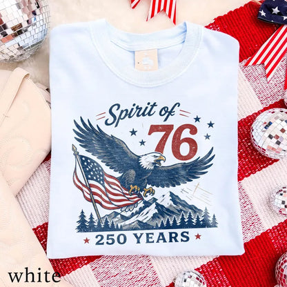 USA 250 Anniversary Shirt, Spirit Of 76 Eagle Tee, 4th July Patriotic America Shirt
