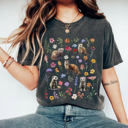 Ferret Shirt Gift For Animal Lover Tee