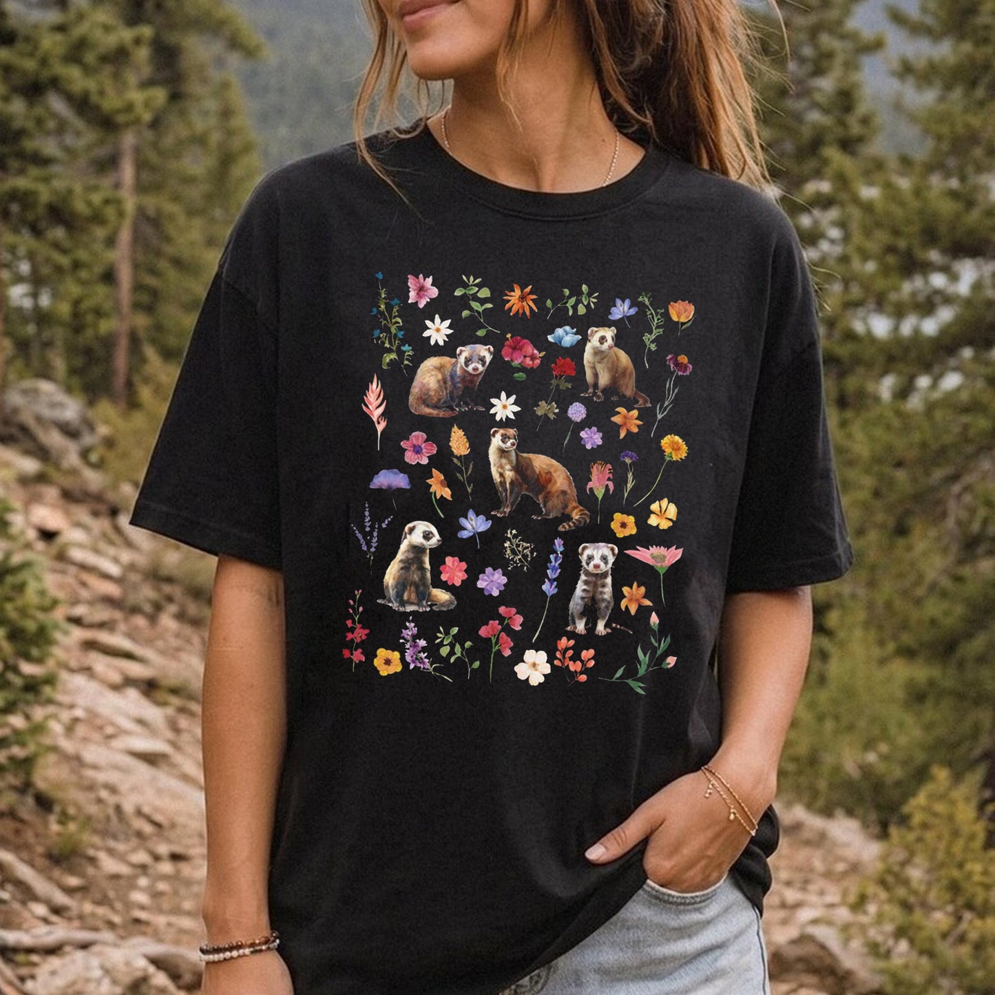 Ferret Shirt Gift For Animal Lover Tee