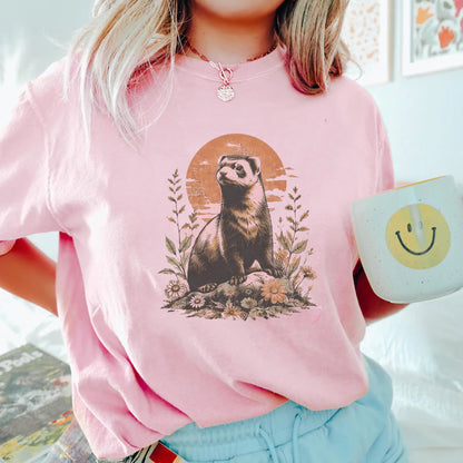 Black Footed Ferret Shirt, Prairie Wildlife Tee