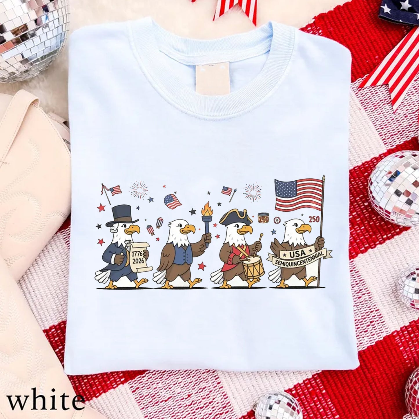 250th America Anniversary Eagle Shirt,USA 250 Years Sweater