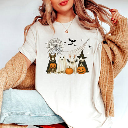 Halloween Dog Shirt, Halloween Bull Terrier Shirt