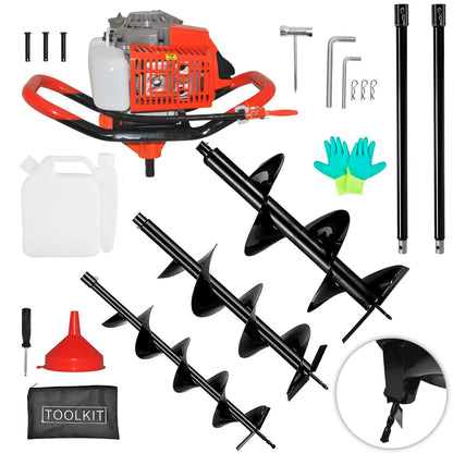 Manto™ 72cc Earth Auger Post Hole Digger Set