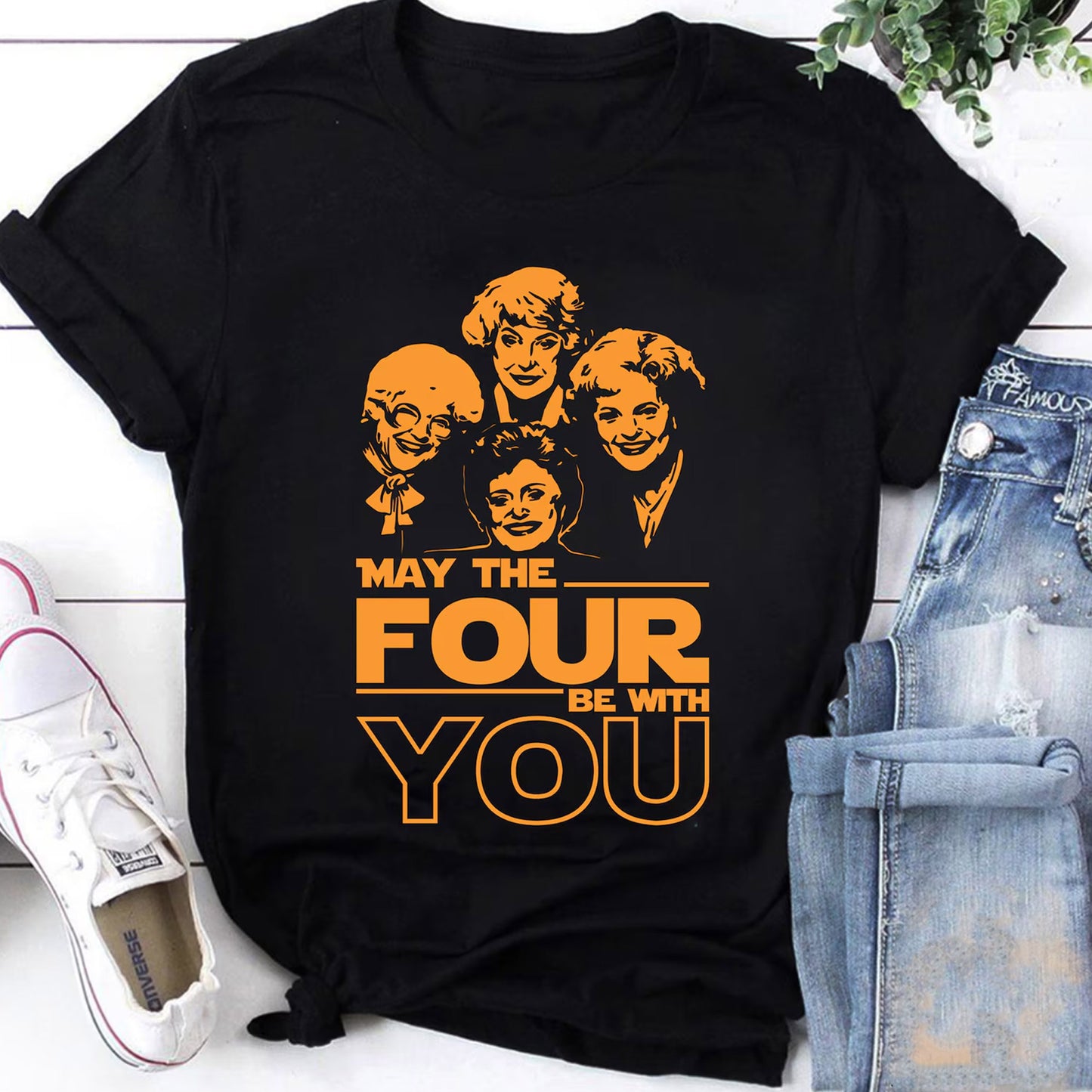 Retro May the 4 Be With You The Golden Girls T-Shirt